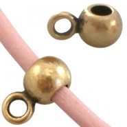 DQ metall Anhängerhalter / Ring mit Öse Ø 2.2mm Antik Bronze